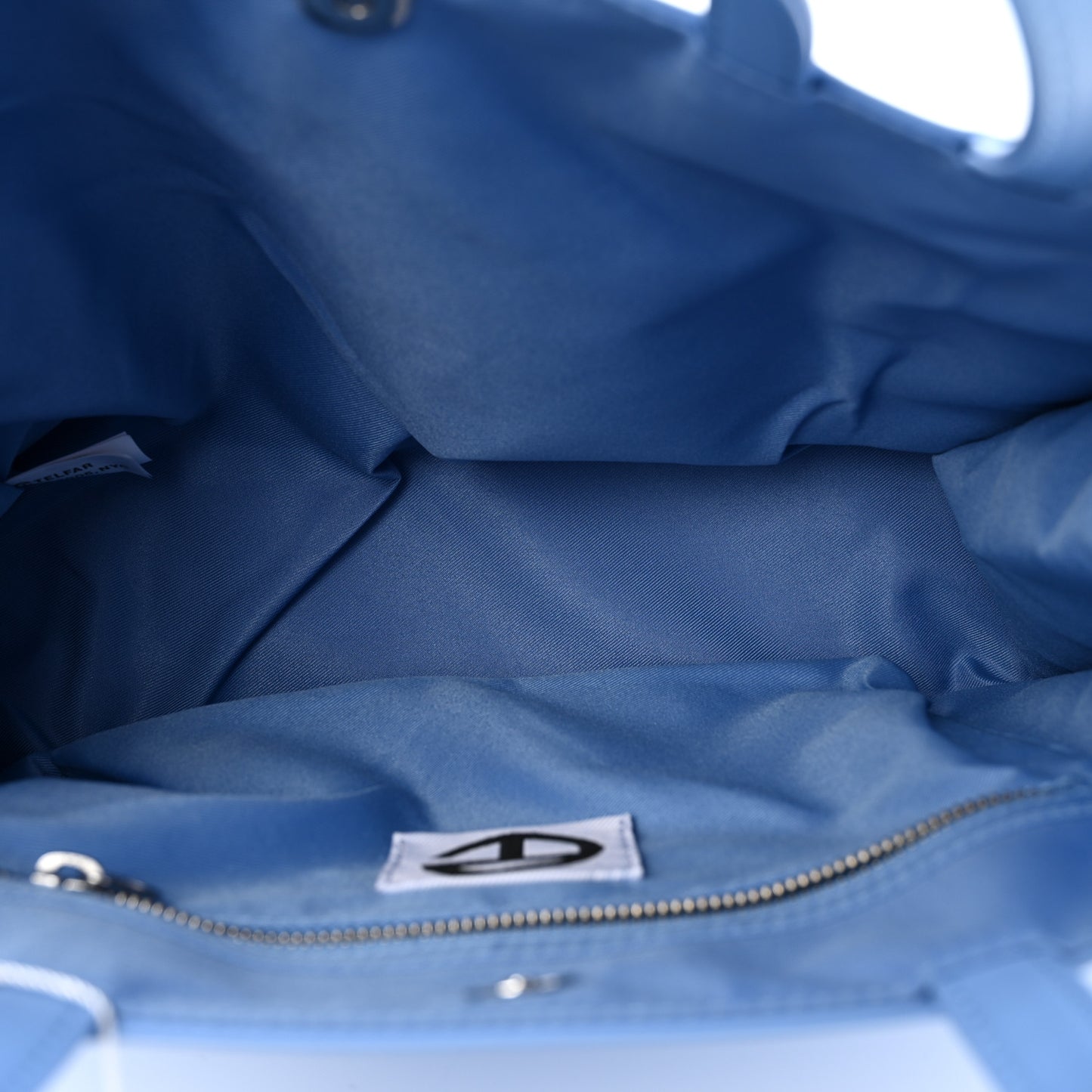 Vegan Leather Medium Shopping Bag Cerulean