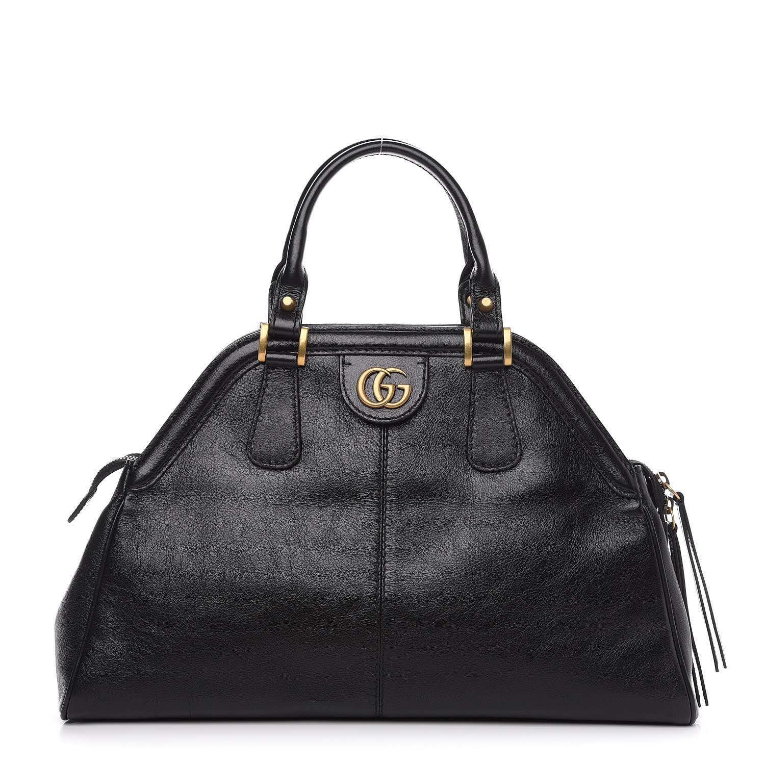 Gucci Calfskin Medium Re(Belle) Top Handle Bag Black 1 of 9