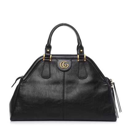 Gucci Calfskin Medium Re(Belle) Top Handle Bag Black 1 of 9