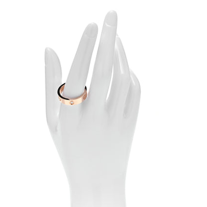 Cartier 18K Pink Gold 3 Diamond 5.5mm LOVE Ring 64 10.75 2 of 4