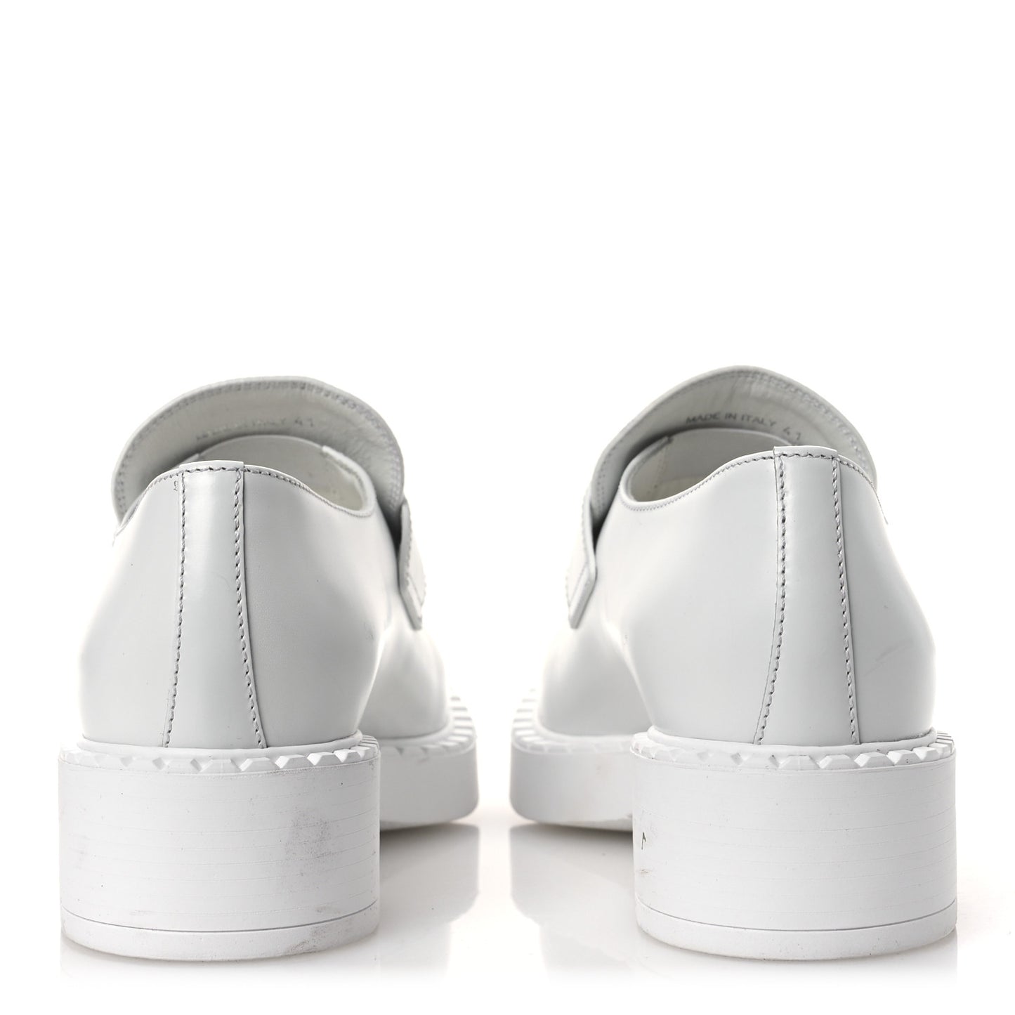 Spazzolato Triangle 50mm Loafers 41 White