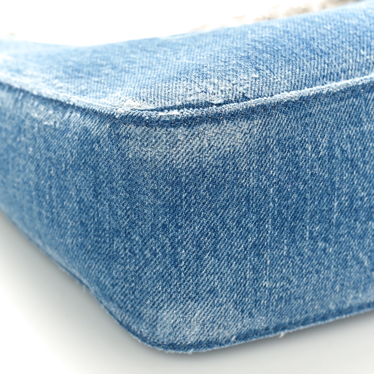 Givenchy Denim Small Moon Cut Out Shoulder Bag Blue 9 of 11