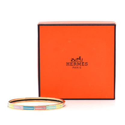 Hermes Enamel Printed Narrow Bracelet 70 4 of 4