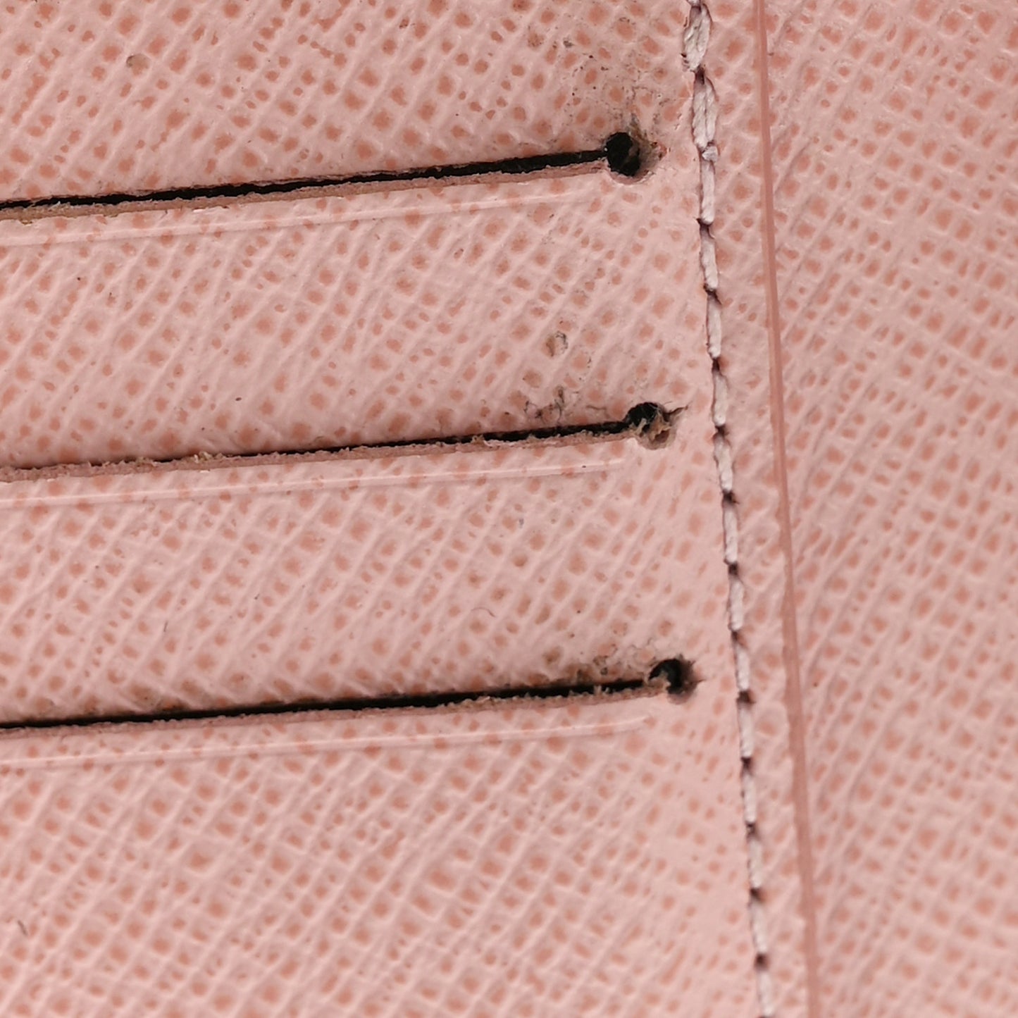Damier Ebene Victorine Wallet Rose Ballerine