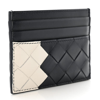 Bottega Veneta Calfskin Intrecciato Card Case Space White 3 of 8
