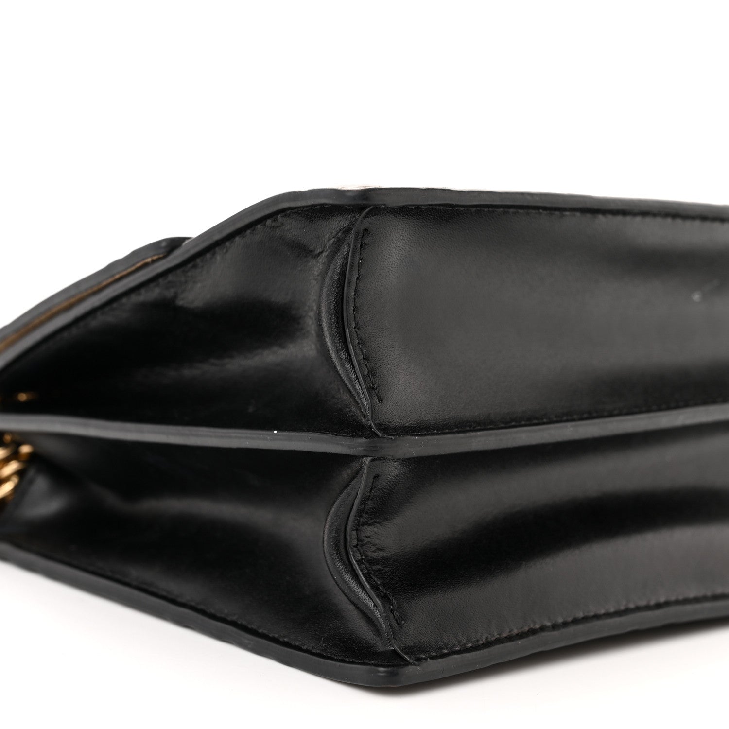 Fendi Vitello Liberty Bi-Color FF 1974 Embossed Small Kan U Shoulder Bag Maya Black 10 of 21