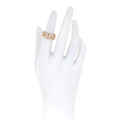 Cartier 18K Yellow Gold Diamond Maillon Panthere 3 Half Rows Paved Ring 51 5.75 4 of 8