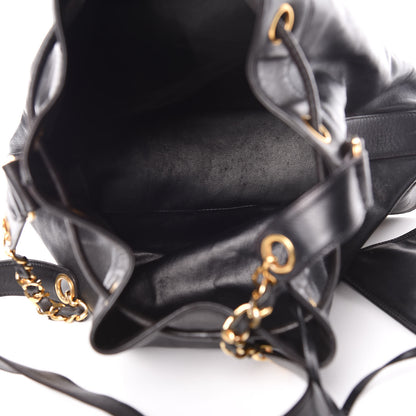 Chanel Lambskin CC Drawstring Shoulder Bag Black 6 of 21