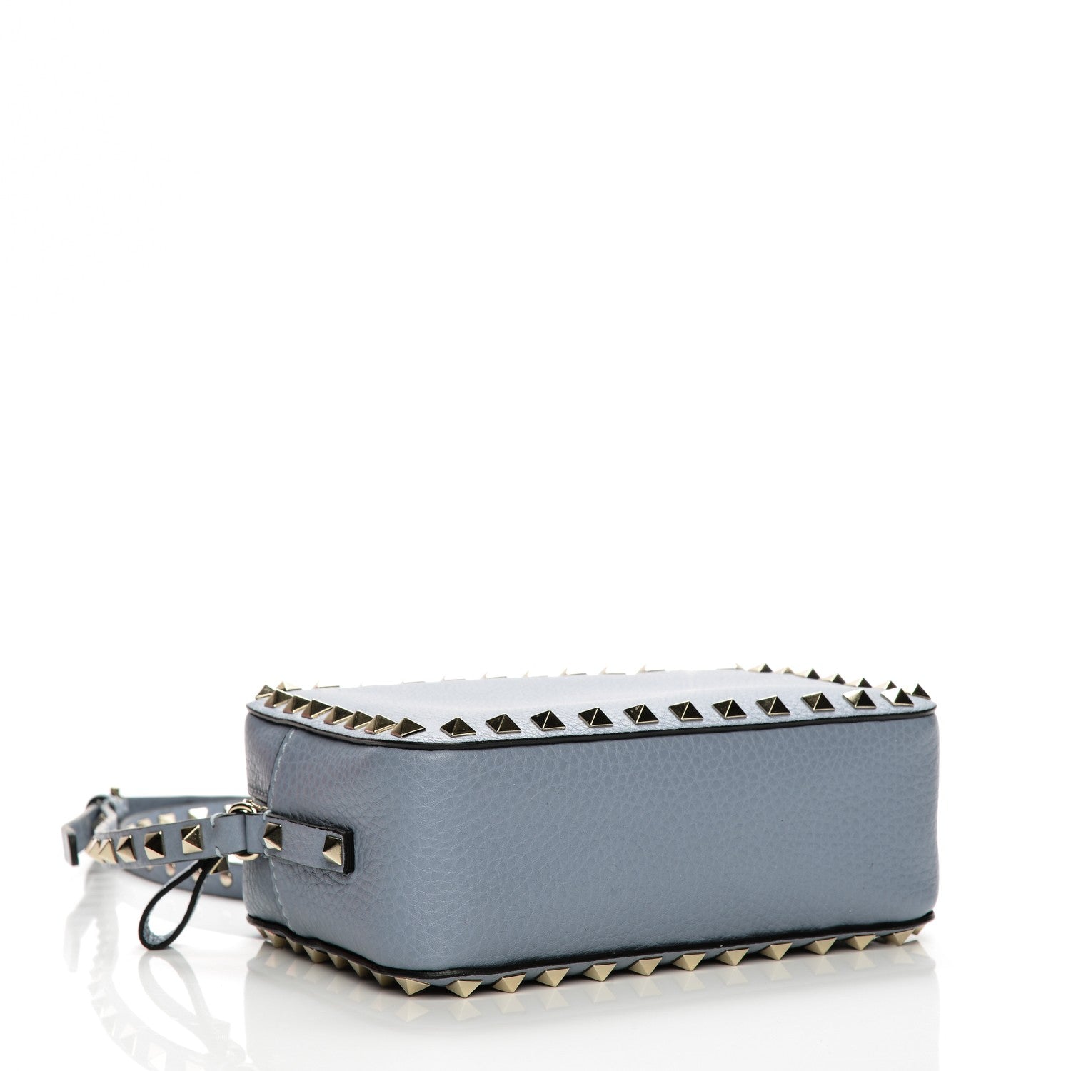 Valentino Garavani Pebbled Calfskin Rockstud Camera Crossbody Bag London Stone 4 of 6