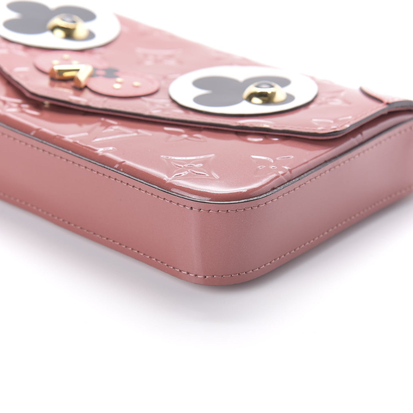 Vernis Valentine Dog Pochette Felicie Chain Wallet Pink