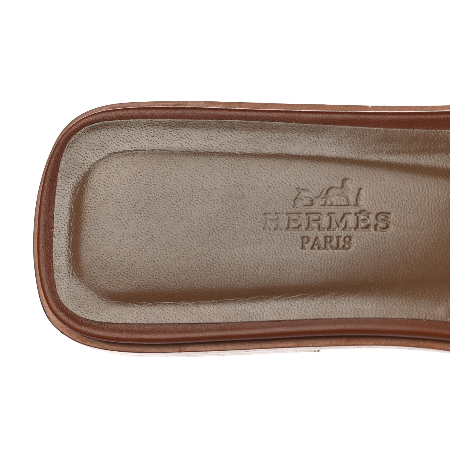 Hermes Box Calfskin Oran Sandals 38 Gold 7 of 13