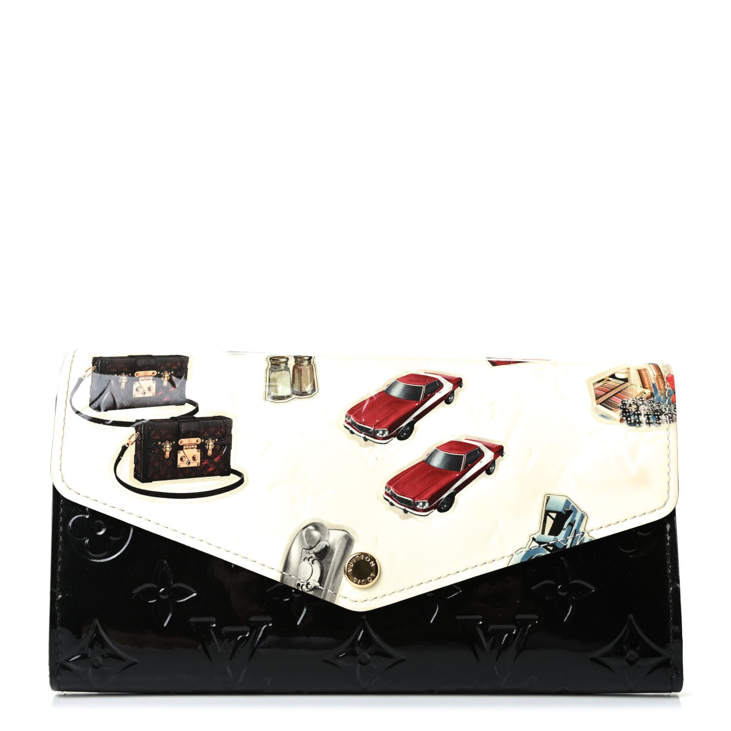 Louis Vuitton Vernis Stickers Sarah Wallet NM 1 of 6