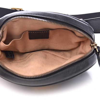 Gucci Calfskin Matelasse GG Marmont Belt Bag 85 34 Black 5 of 14
