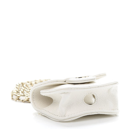 Chanel Caviar Quilted Airpods Pro Case White 4 of 12