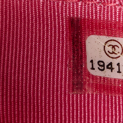 Chanel Patent Calfskin Quilted Wallet On Chain WOC Pink 8 of 12