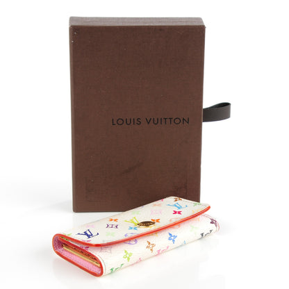 Louis Vuitton Monogram Multicolor Multicles 4 Key Holder White Litchi 4 of 7