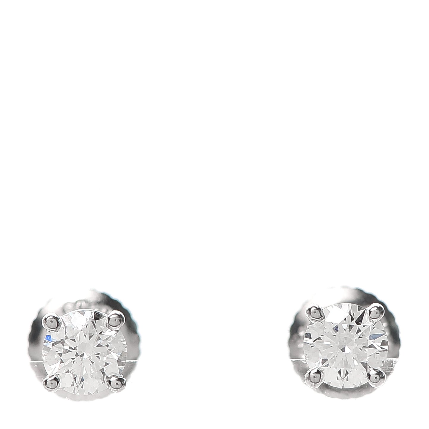Platinum Diamond .52ctw Solitaire Earrings