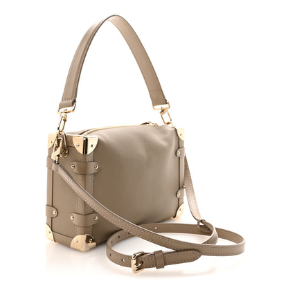 Louis Vuitton Calfskin Side Trunk MM Taupe 3 of 9