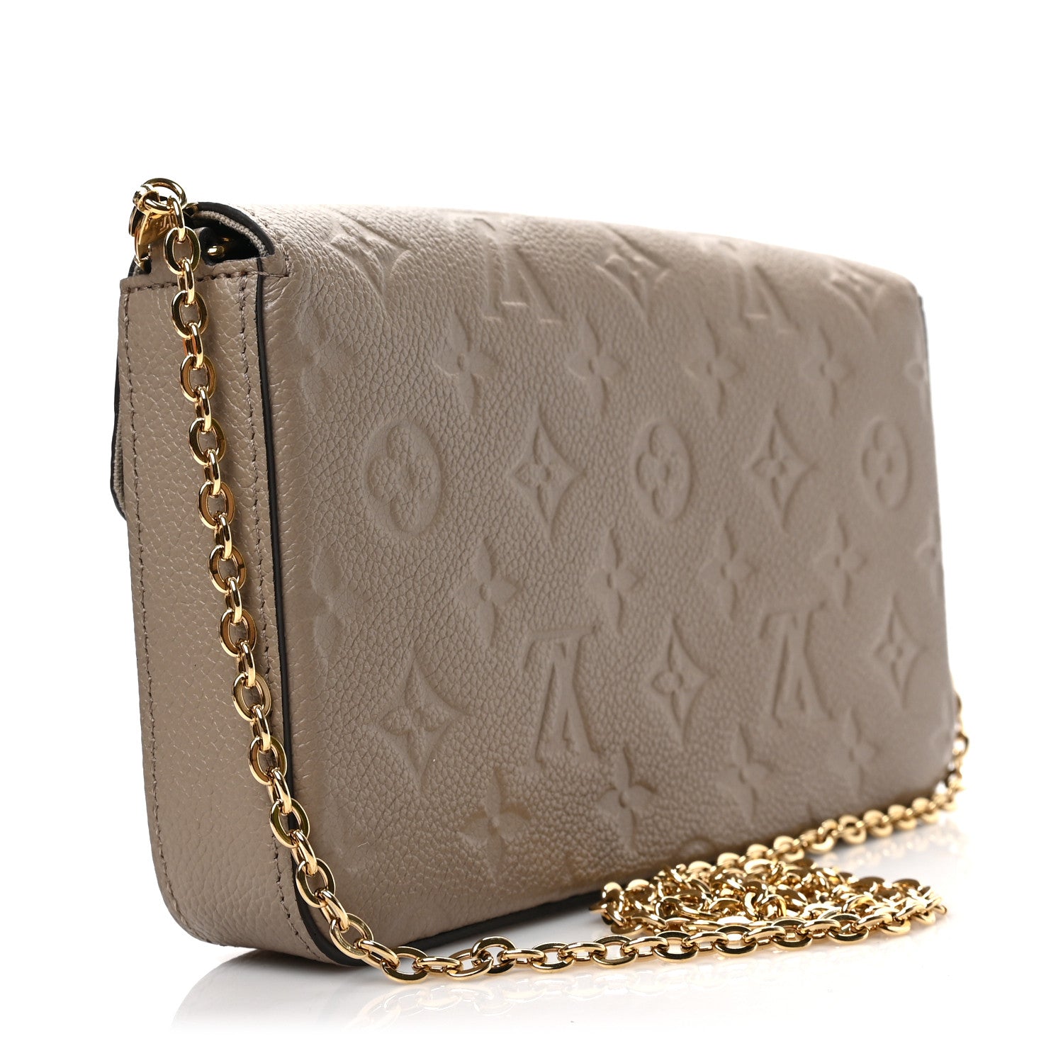 Louis Vuitton Empreinte Pochette Felicie Chain Wallet Tourterelle 4 of 9