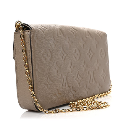 Louis Vuitton Empreinte Pochette Felicie Chain Wallet Tourterelle 4 of 9