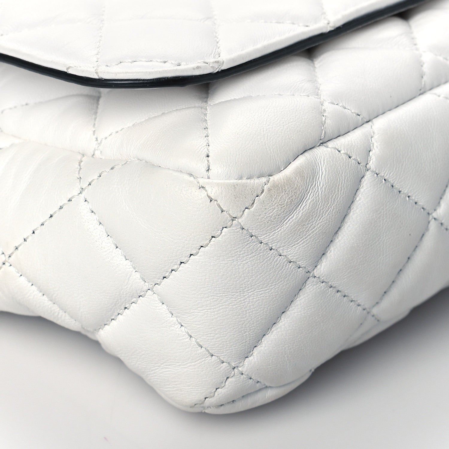 Versace Nappa Quilted Small Medusa Chain Crossbody White 8 of 10