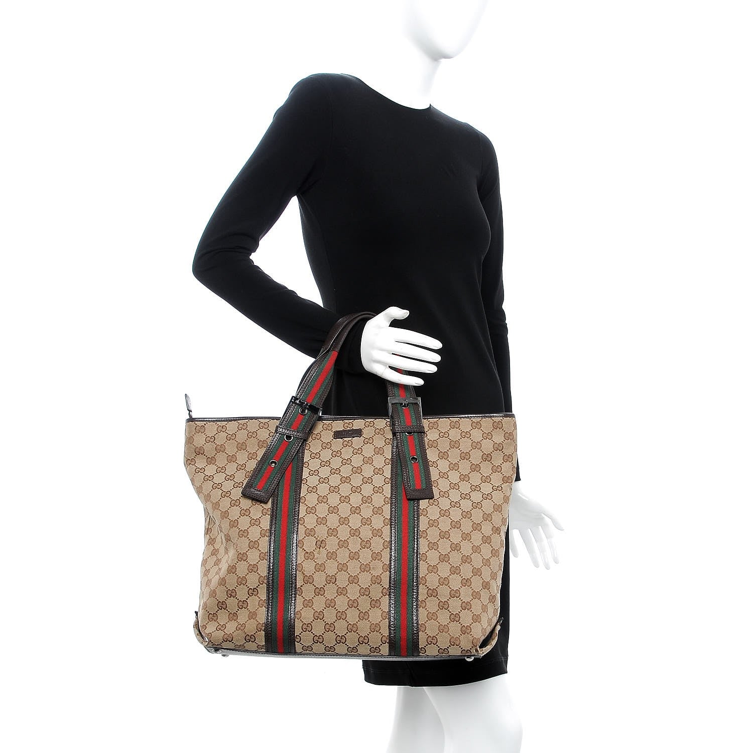Gucci Monogram Large Web Joy Tote 2 of 18