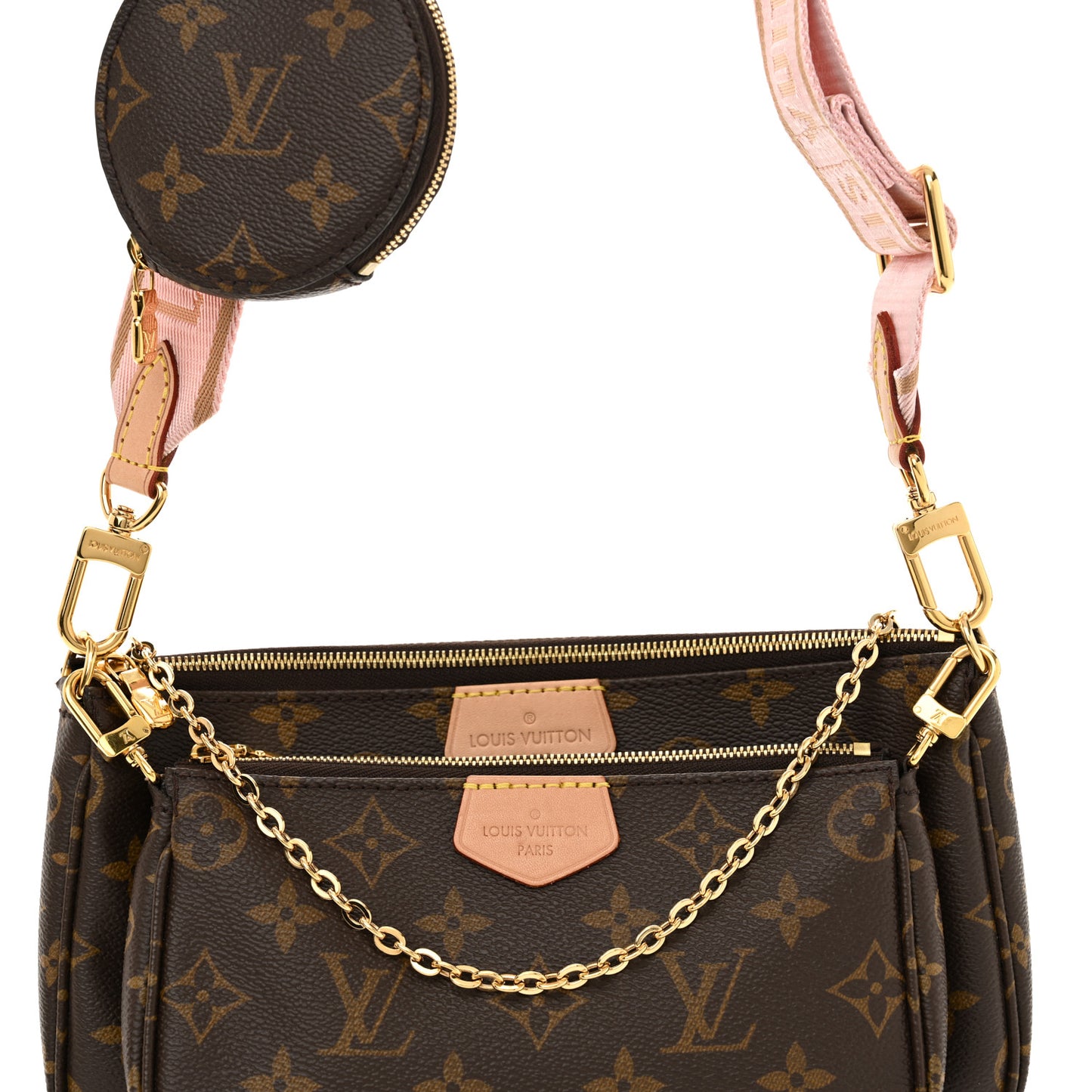 Monogram Multi Pochette Accessories Rose Clair