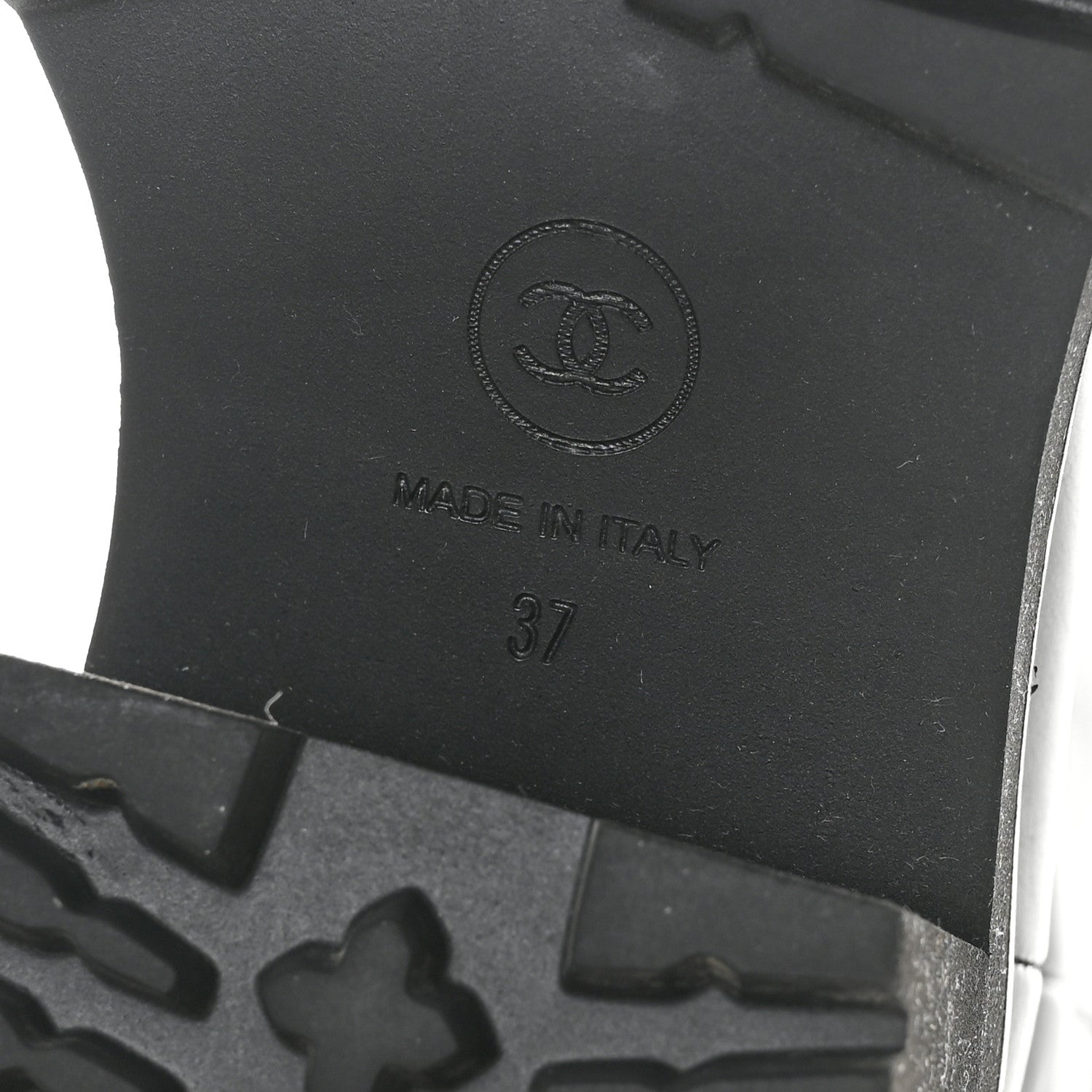 Chanel Calfskin CC Ankle Boots 37 Black 7 of 8