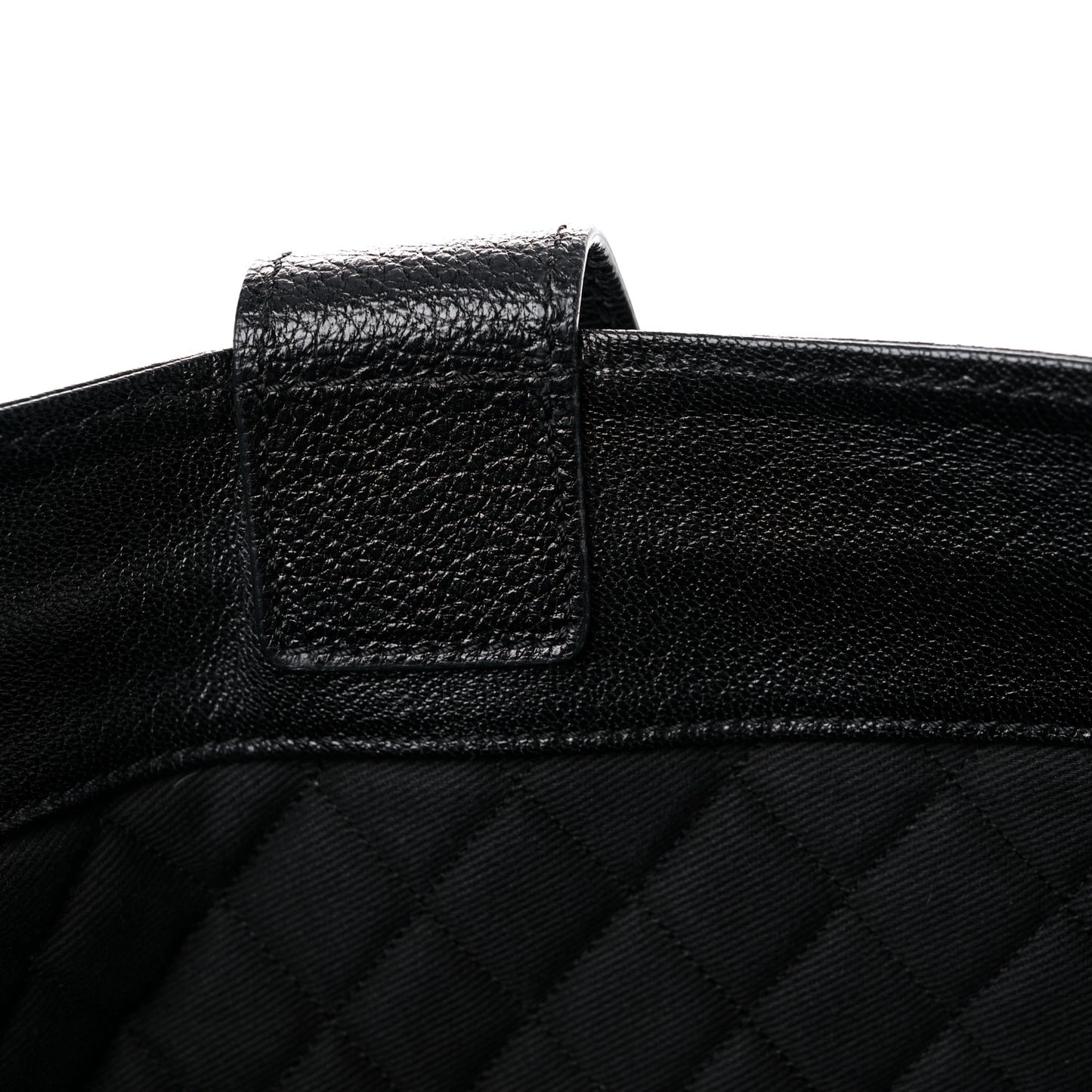 Goatskin Perforated Large CC Tote Black