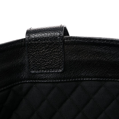 Chanel Goatskin Perforated Large CC Tote Black 13 of 16