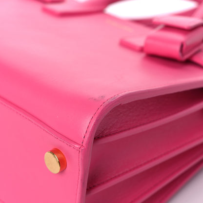 Saint Laurent Calfskin Nano Sac De Jour Lipstick Fuchsia 7 of 15