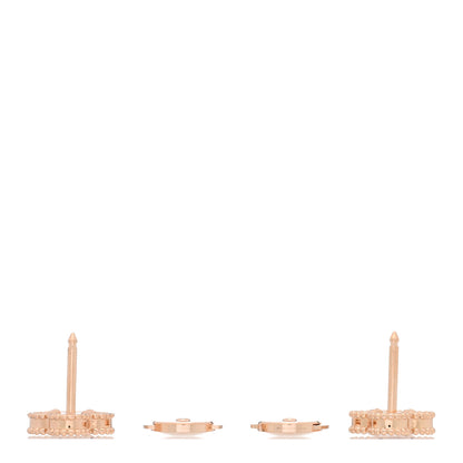 Van Cleef & Arpels 18K Rose Gold Carnelian Sweet Alhambra Earrings 3 of 5