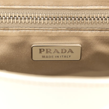 Prada Vitello Daino Swing Flap Shoulder Bag White 4 of 17