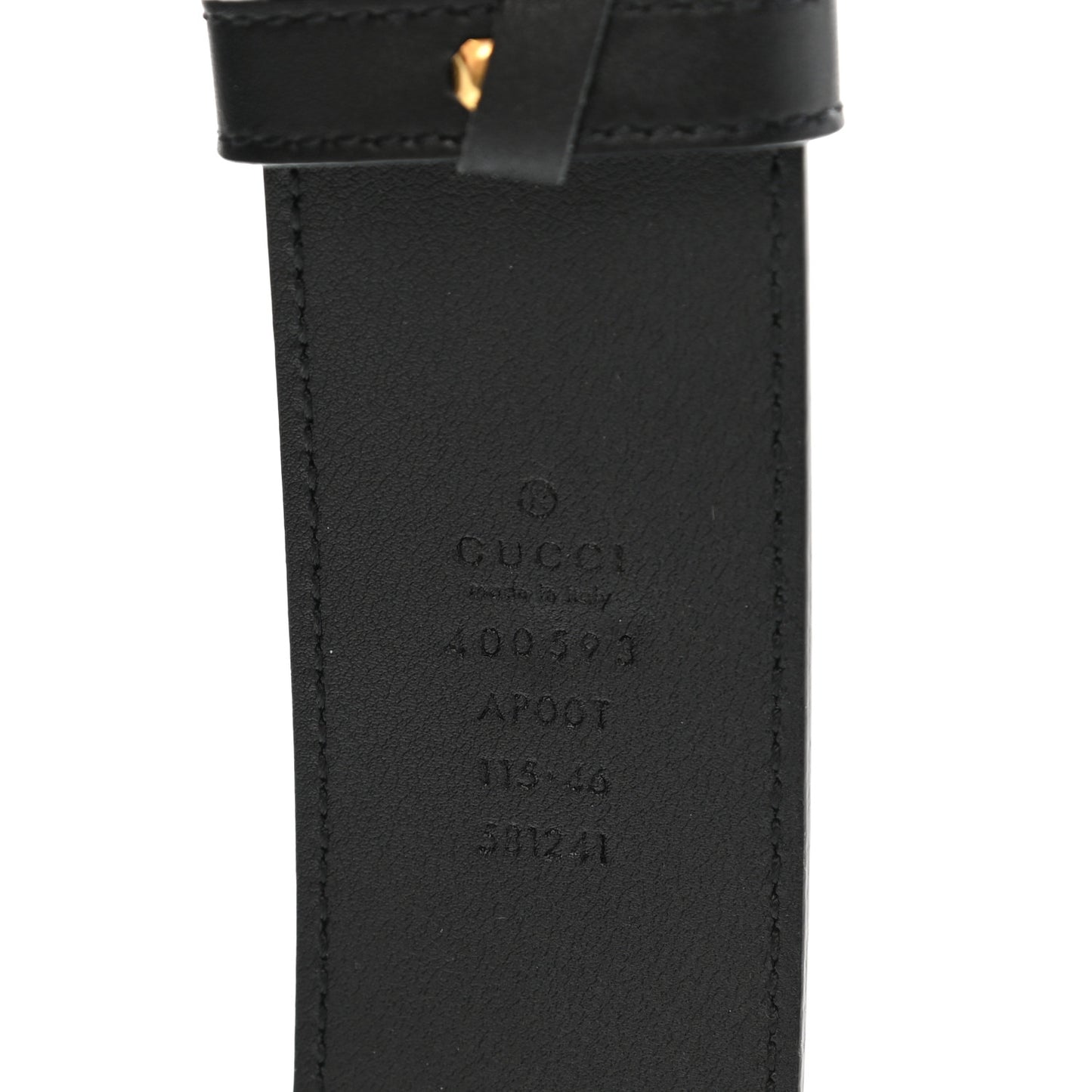 Calfskin Double G 40mm Belt 115 46 Black