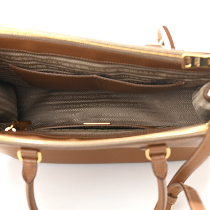 Prada Saffiano Medium Galleria Double Zip Tote Caramel 5 of 12