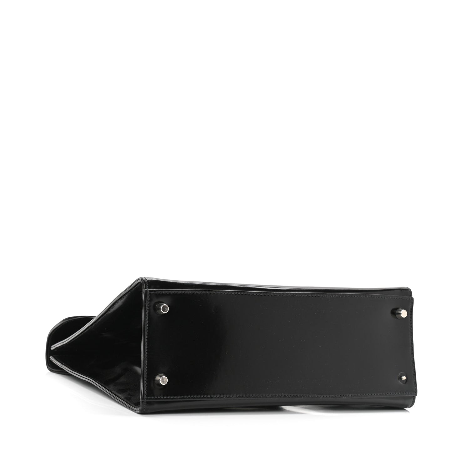 Spazzolato Logo Print Framed Bag Black