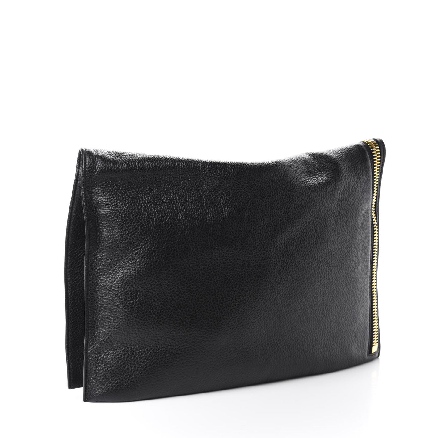 Ramskin Large Alix Padlock Zip Shoulder Bag Black