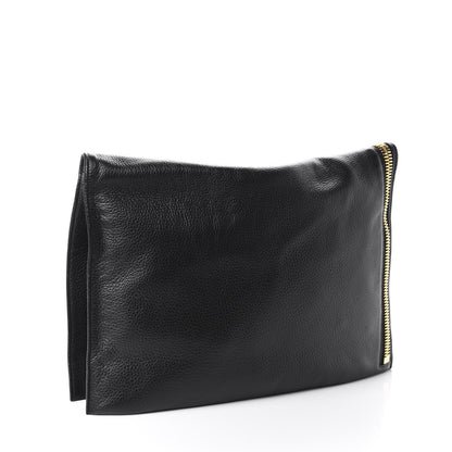 Tom Ford Ramskin Large Alix Padlock Zip Shoulder Bag Black 5 of 12