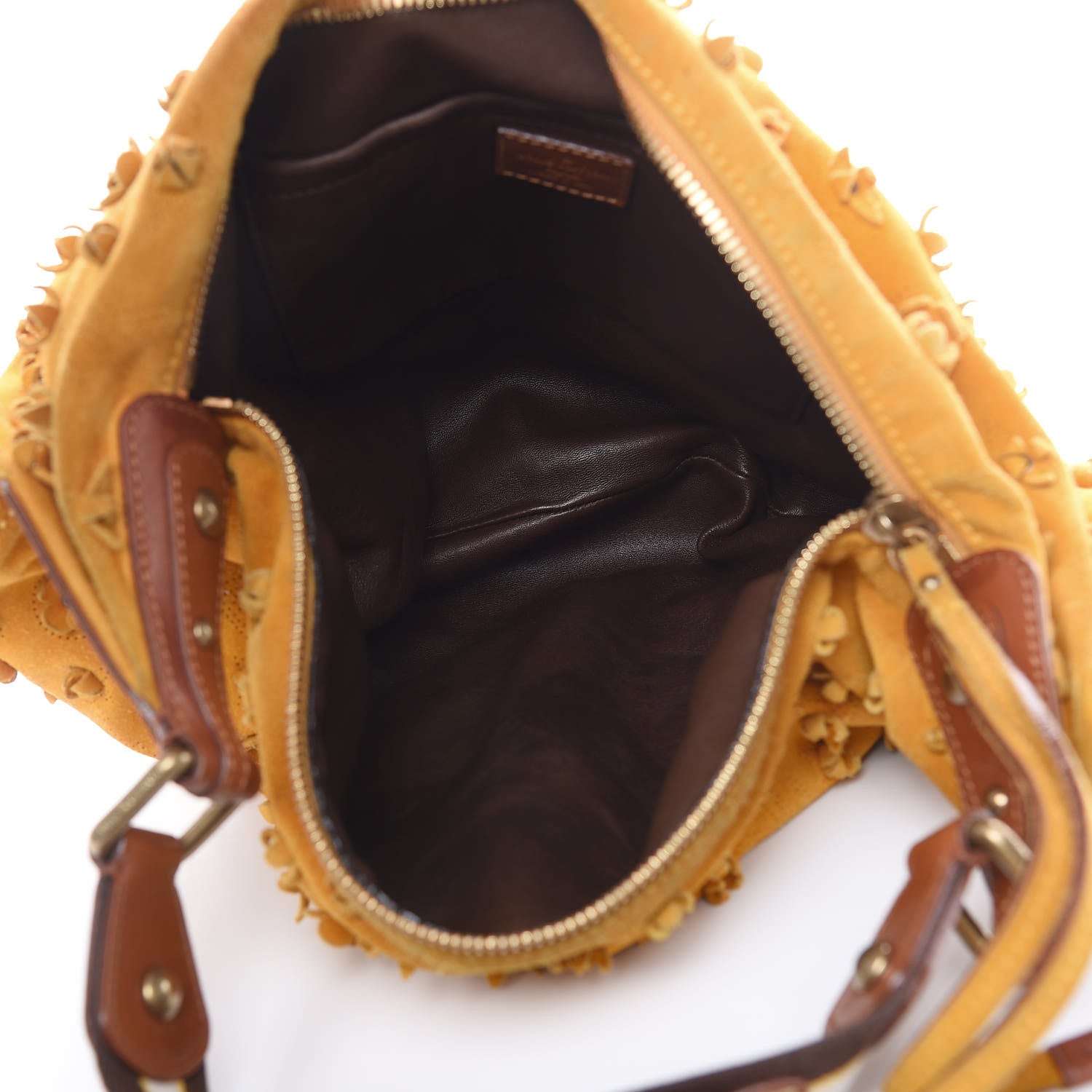 Louis Vuitton Suede Mahina Fleurs Onatah GM Maize 5 of 20
