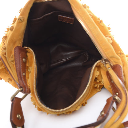 Louis Vuitton Suede Mahina Fleurs Onatah GM Maize 5 of 20