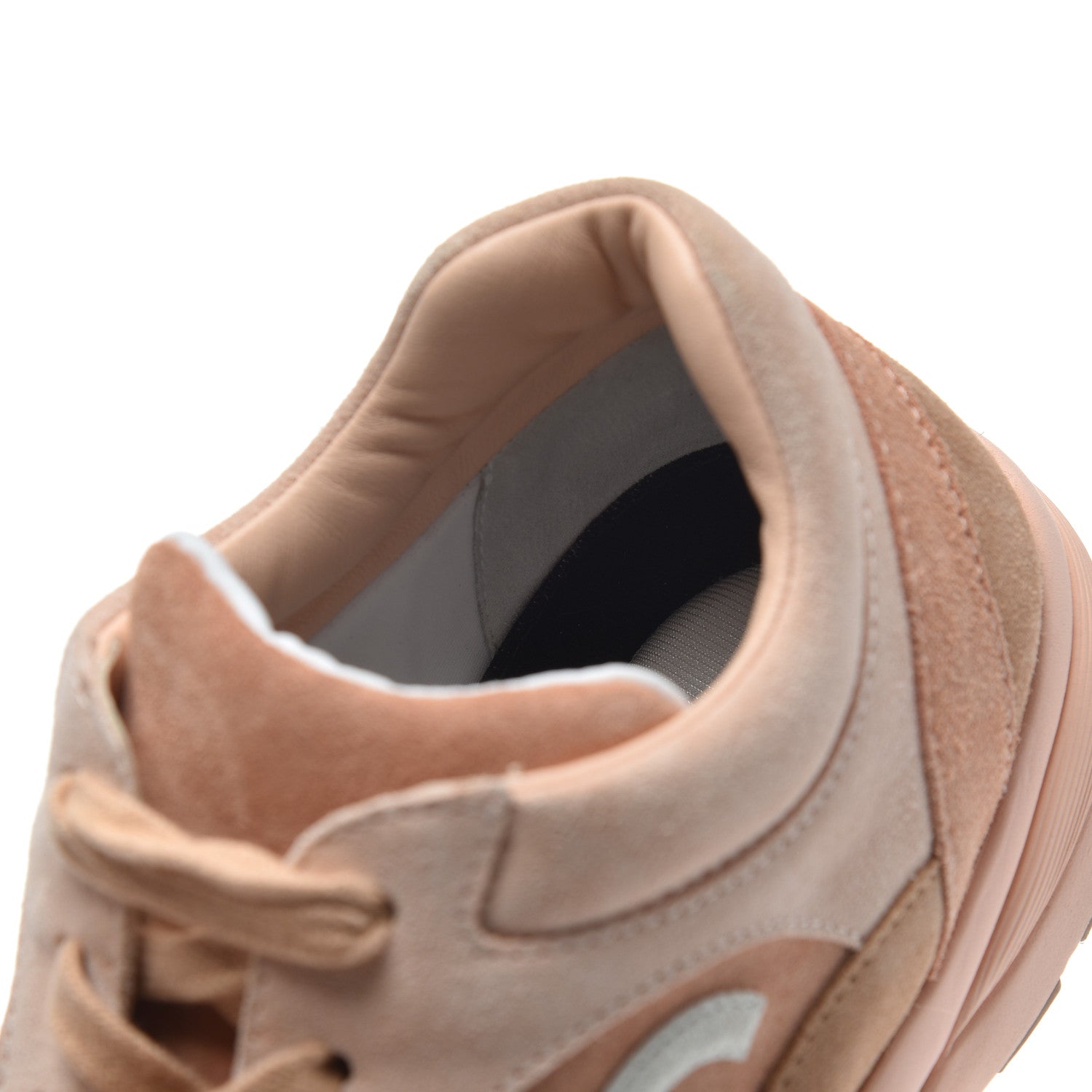 Chanel Nylon Lambskin Suede Calfskin CC Sneakers 39 Pink 18 of 21