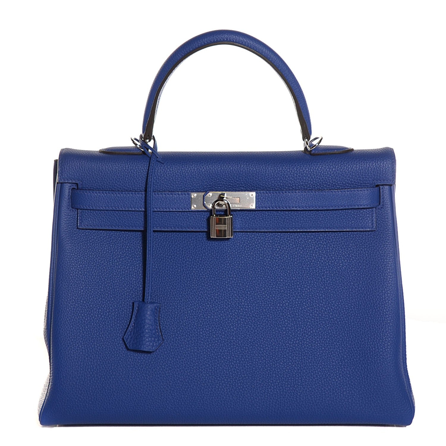 Hermes Togo Kelly Retourne 35 Bleu Electrique 1 of 28