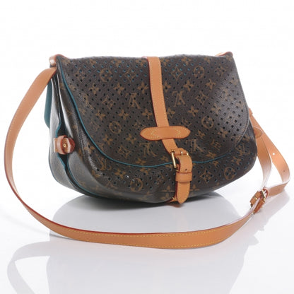 Louis Vuitton Monogram SC Flore Saumur Teal 3 of 7