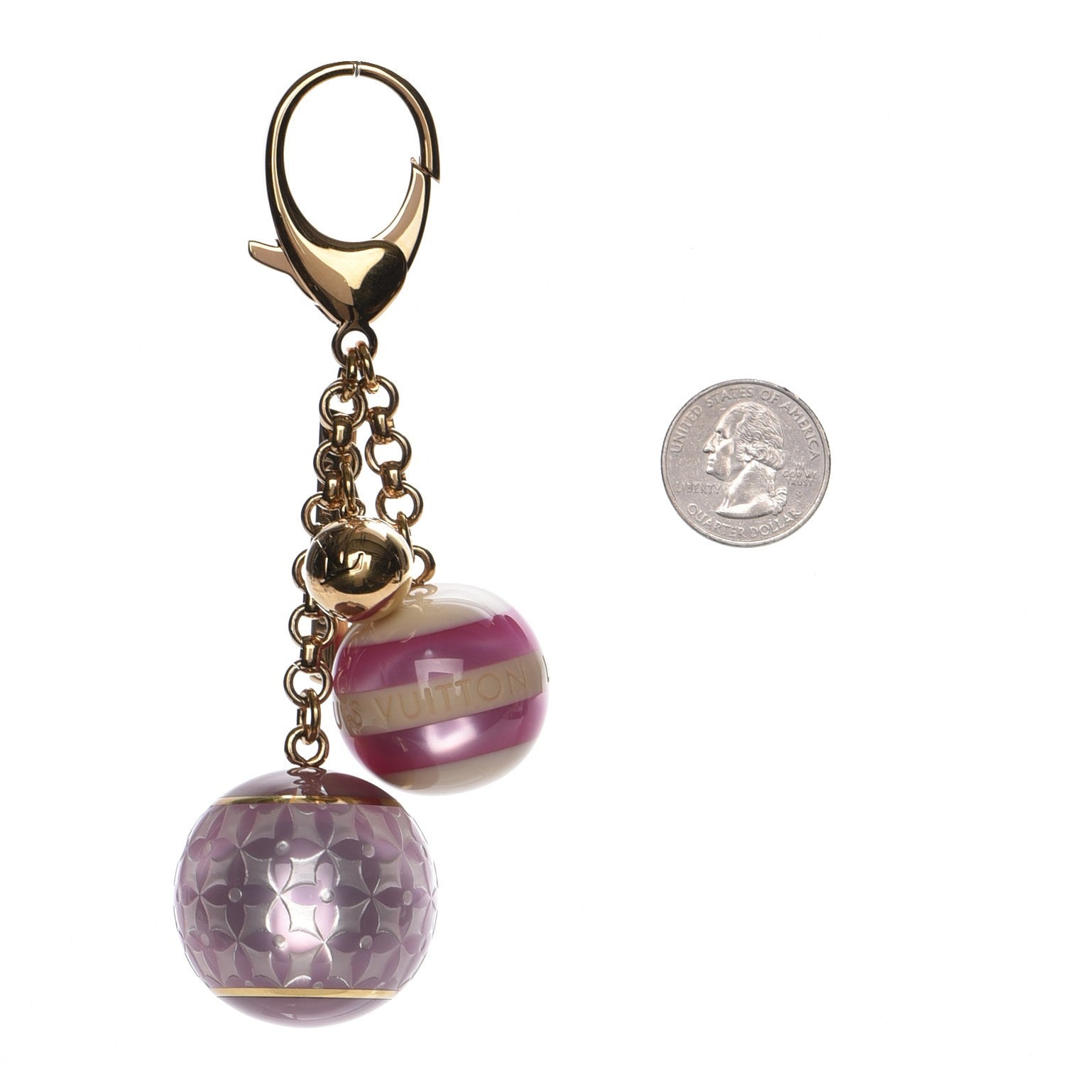 Louis Vuitton Mini Lin Croisette Bag Charm Violet 2 of 3