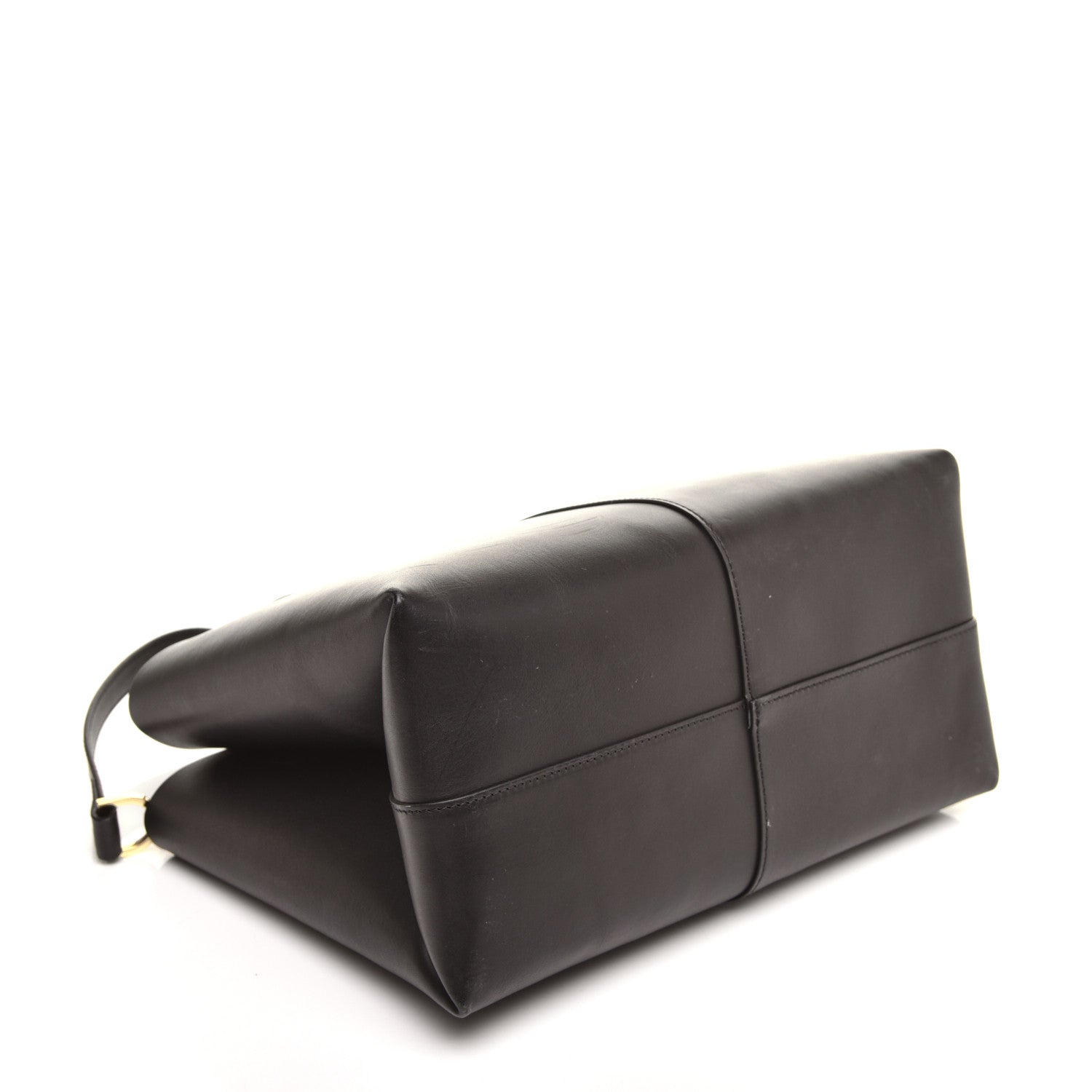 Mansur Gavriel Calfskin Mini Folded Bag Black Flamma 4 of 9