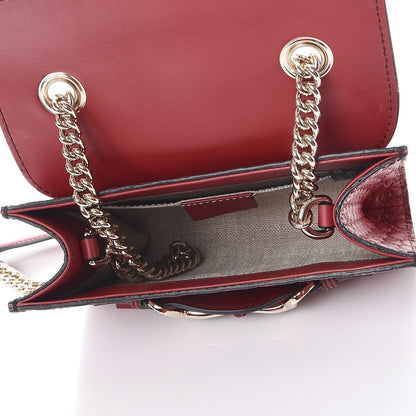 Gucci Soft Microguccissima Mini Emily Chain Shoulder Bag Rosso 6 of 8