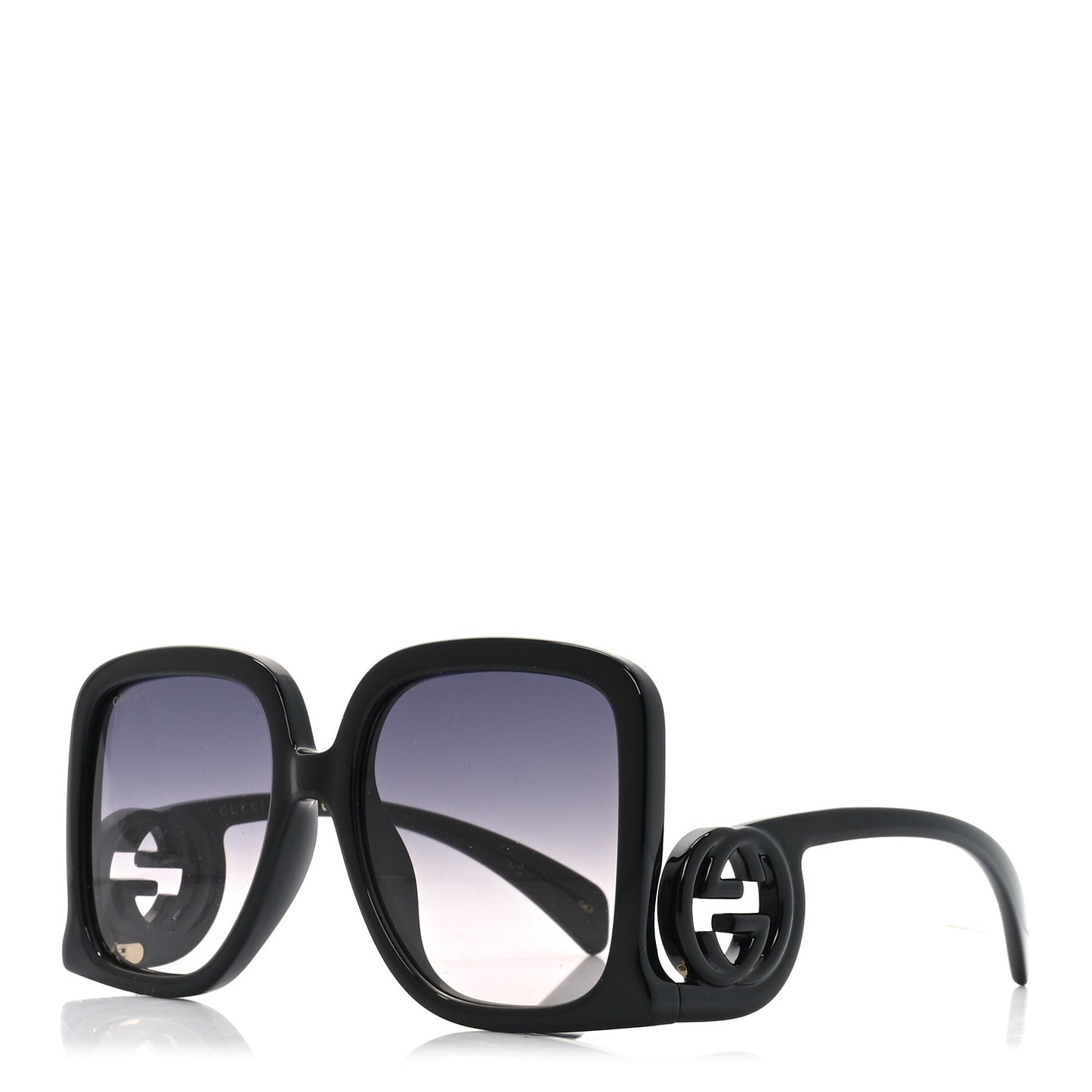 Acetate Rectangle Frame Sunglasses GG1326S Black