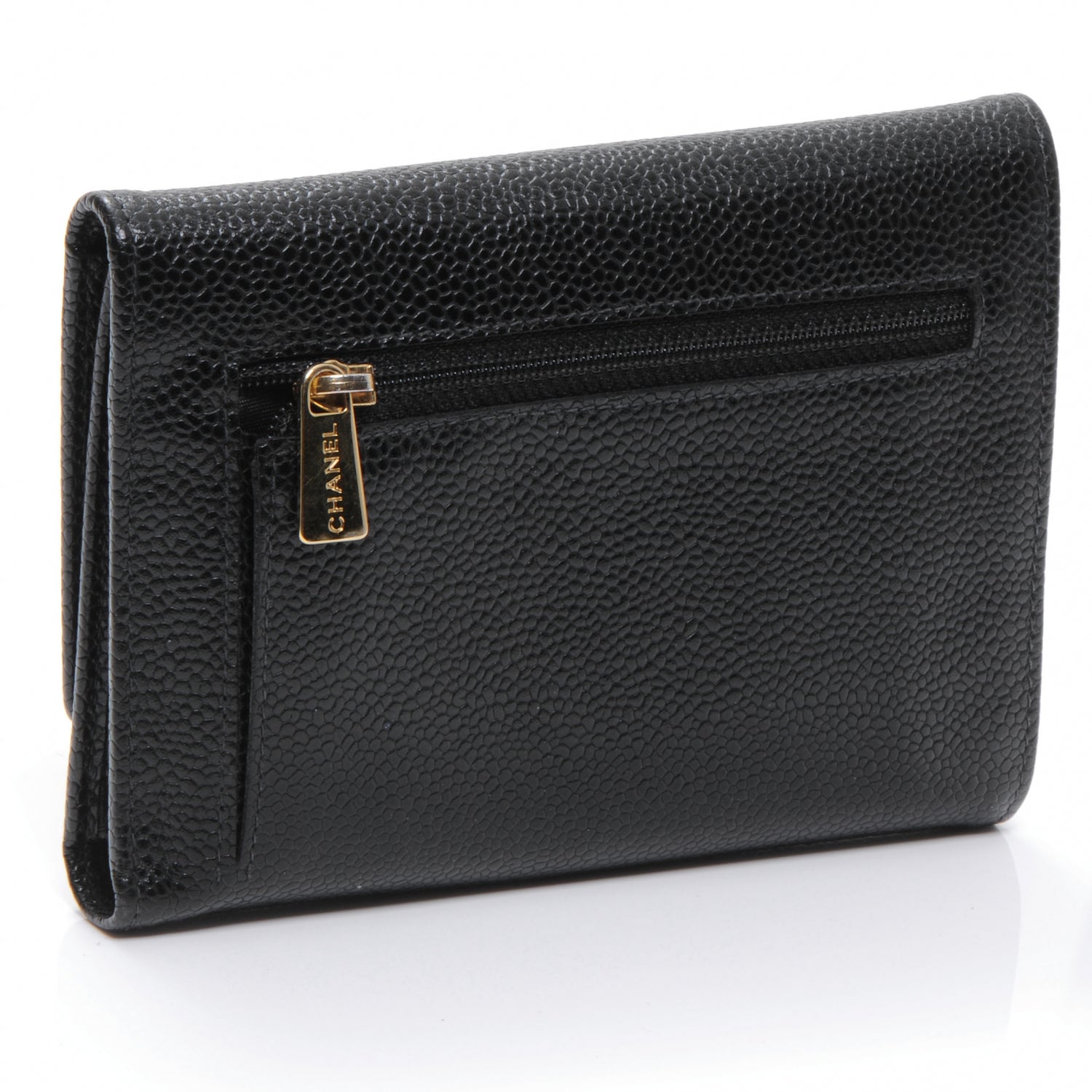 Chanel Caviar CC Flap Wallet Black 3 of 7