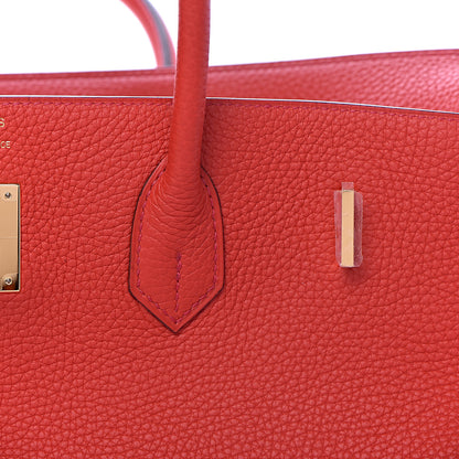 Hermes Togo Birkin 40 Geranium 23 of 38