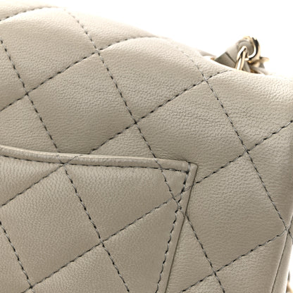 Chanel Lambskin Quilted Mini Rectangular Flap Grey 13 of 13